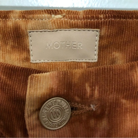 Mother High Waisted Looker Hopscotch Corduroy Tie Dye Pants 24 - Picture 4 of 10